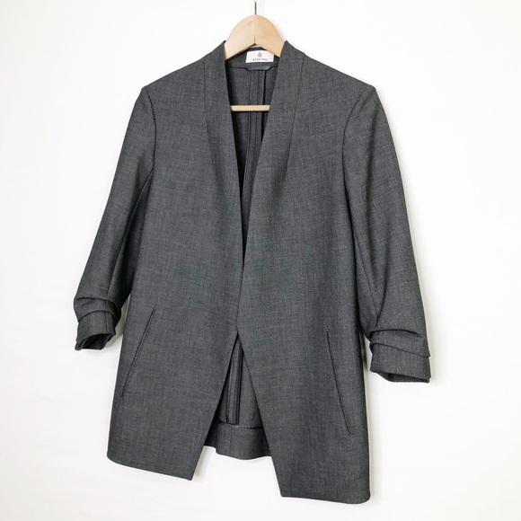 Babaton Aritizia Power Hip Gray open closure blazer - Picture 4 of 13